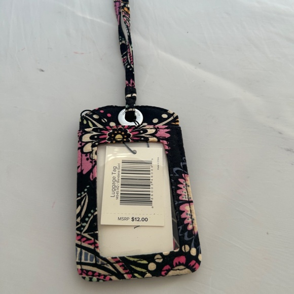 NWT Vera Bradley Luggage Tag Bandana Swirl with ID Window - Picture 6 of 12